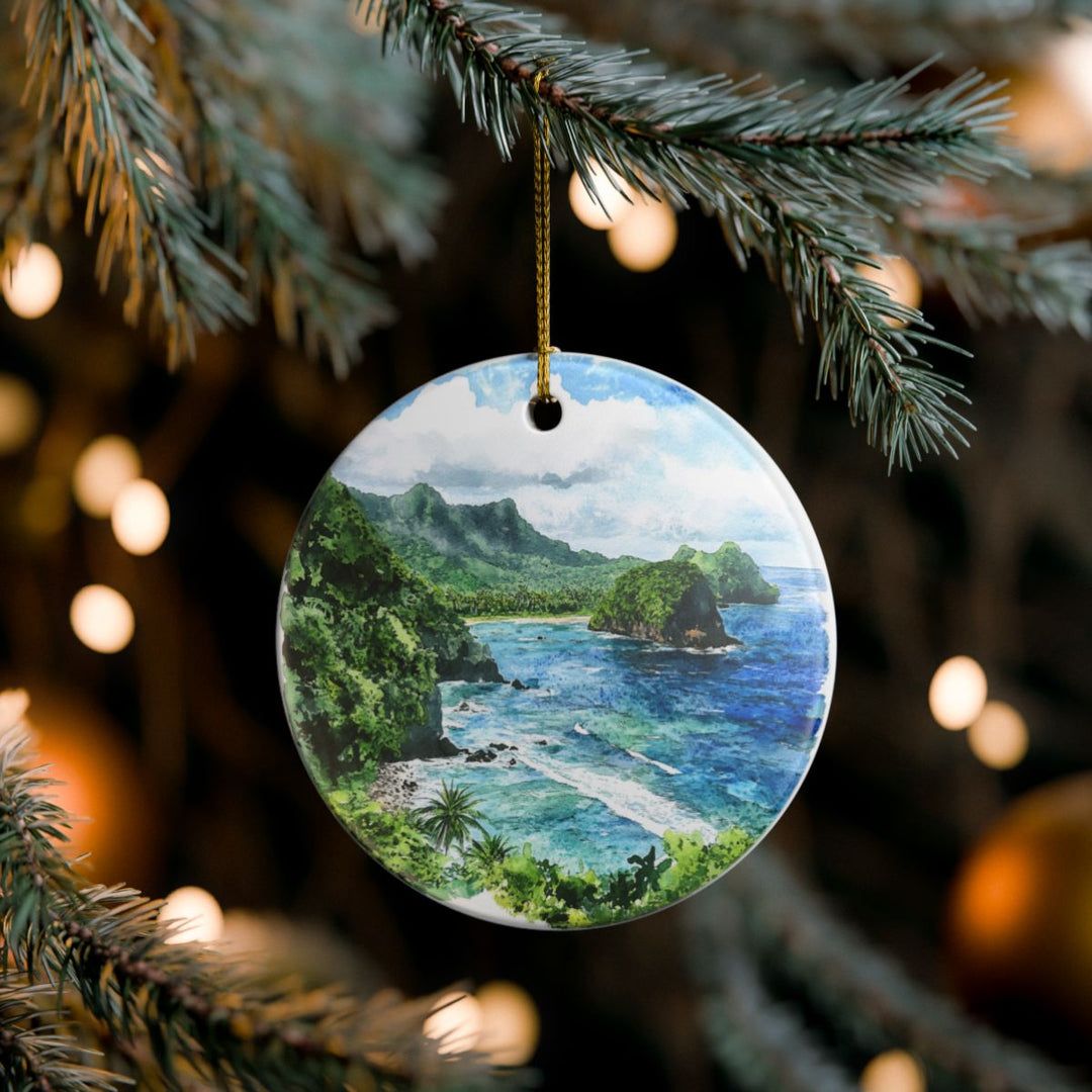 Tau Island American Samoa Ornament: Unique Tau Island American Samoa Souvenir, Tau Island American Samoa Xmas Decor