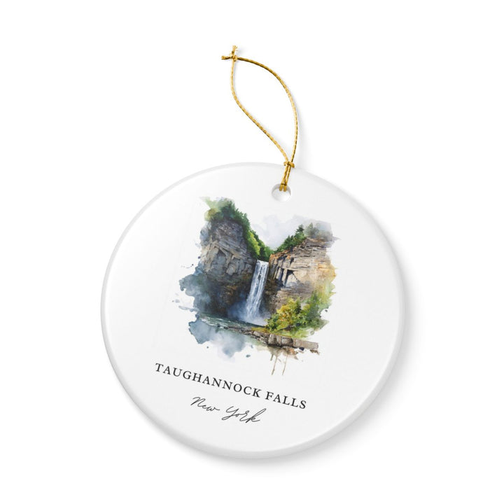 Taughannock Falls New York Ornament: Unique Taughannock Falls Souvenir, Taughannock Falls New York Xmas Decor, and Authentic Taughannock Falls Gift