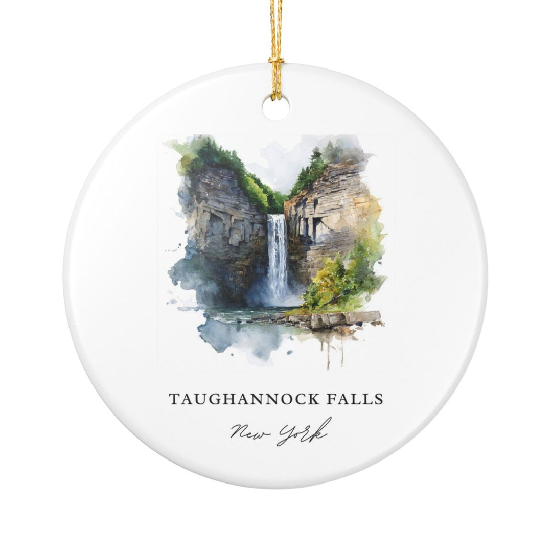 Taughannock Falls New York Ornament: Unique Taughannock Falls Souvenir, Taughannock Falls New York Xmas Decor, and Authentic Taughannock Falls Gift