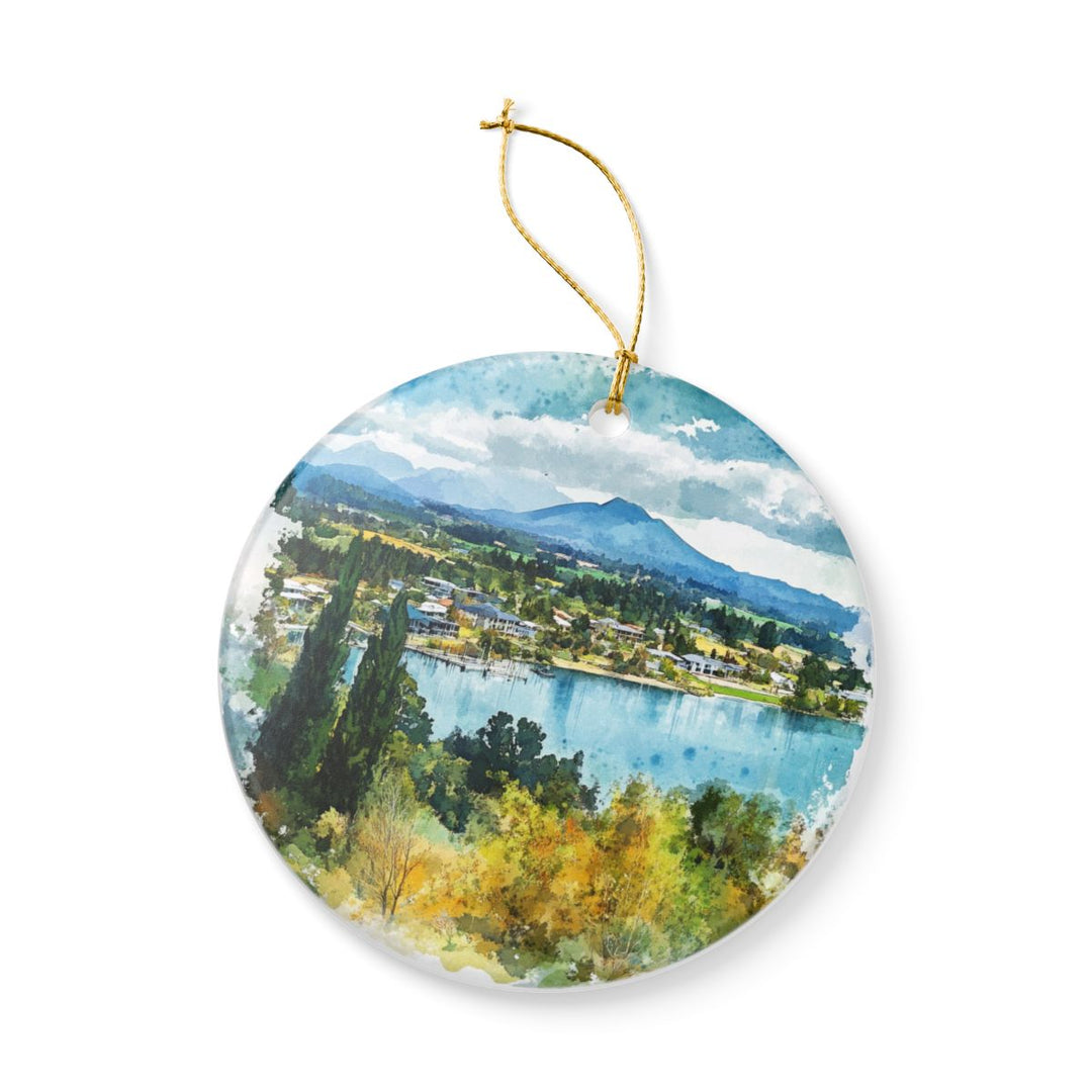 Taupo New Zealand Ornament: Unique Taupo Souvenir, Taupo New Zealand Xmas Decor, and Authentic Taupo Gift