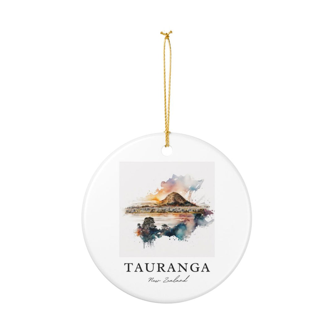 Tauranga New Zealand Ornament: Unique Tauranga New Zealand Souvenir, Tauranga New Zealand Xmas Decor, and Authentic Tauranga New Zealand Gift