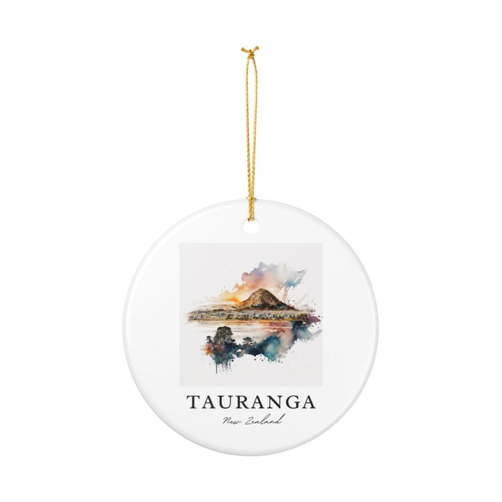 Tauranga New Zealand Ornament: Unique Tauranga New Zealand Souvenir, Tauranga New Zealand Xmas Decor, and Authentic Tauranga New Zealand Gift