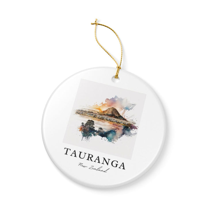 Tauranga New Zealand Ornament: Unique Tauranga New Zealand Souvenir, Tauranga New Zealand Xmas Decor, and Authentic Tauranga New Zealand Gift