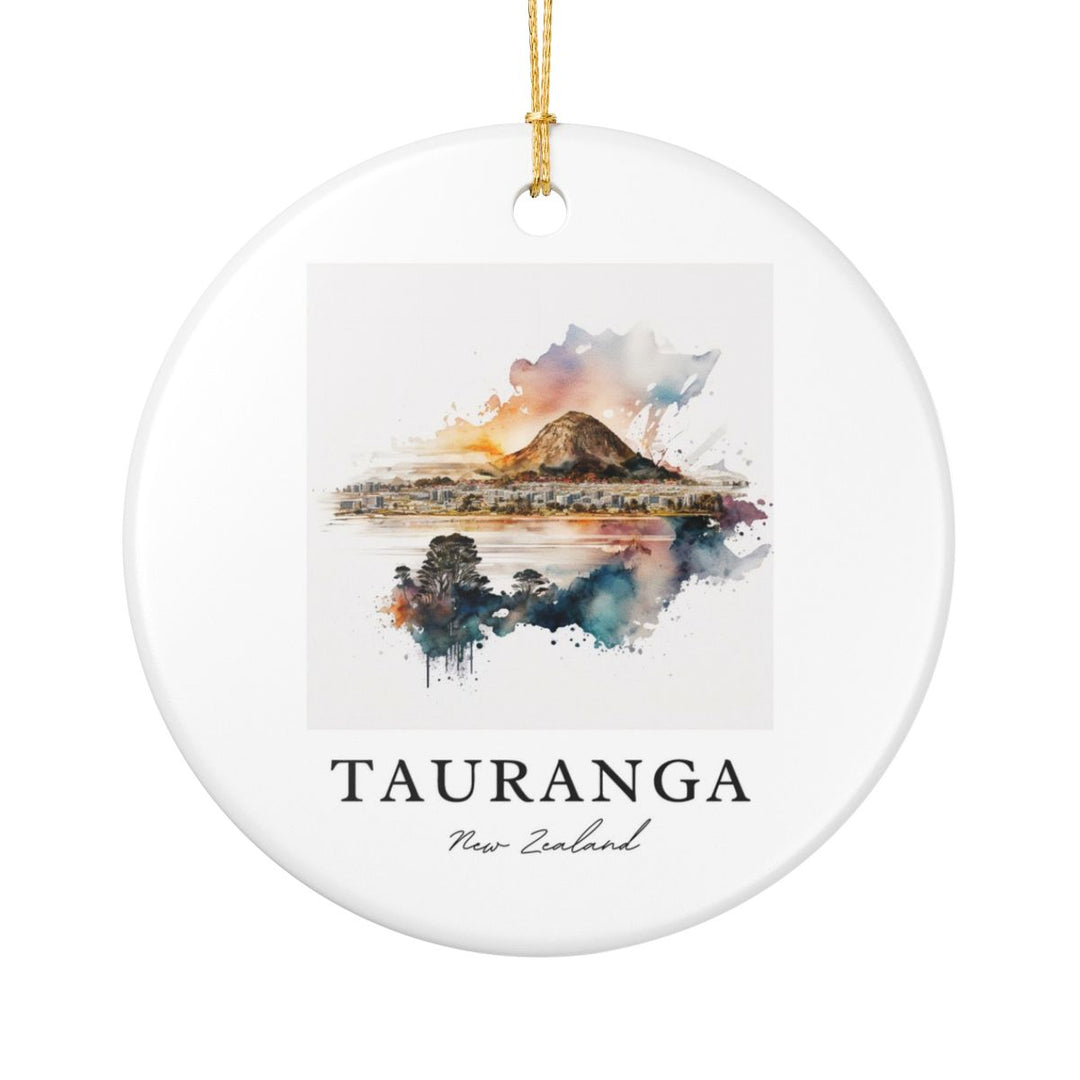 Tauranga New Zealand Ornament: Unique Tauranga New Zealand Souvenir, Tauranga New Zealand Xmas Decor, and Authentic Tauranga New Zealand Gift