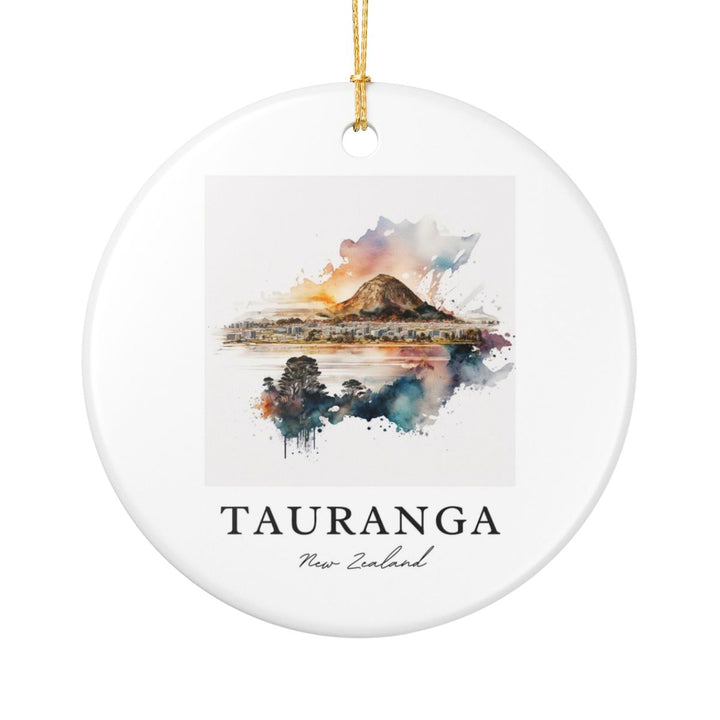 Tauranga New Zealand Ornament: Unique Tauranga New Zealand Souvenir, Tauranga New Zealand Xmas Decor, and Authentic Tauranga New Zealand Gift