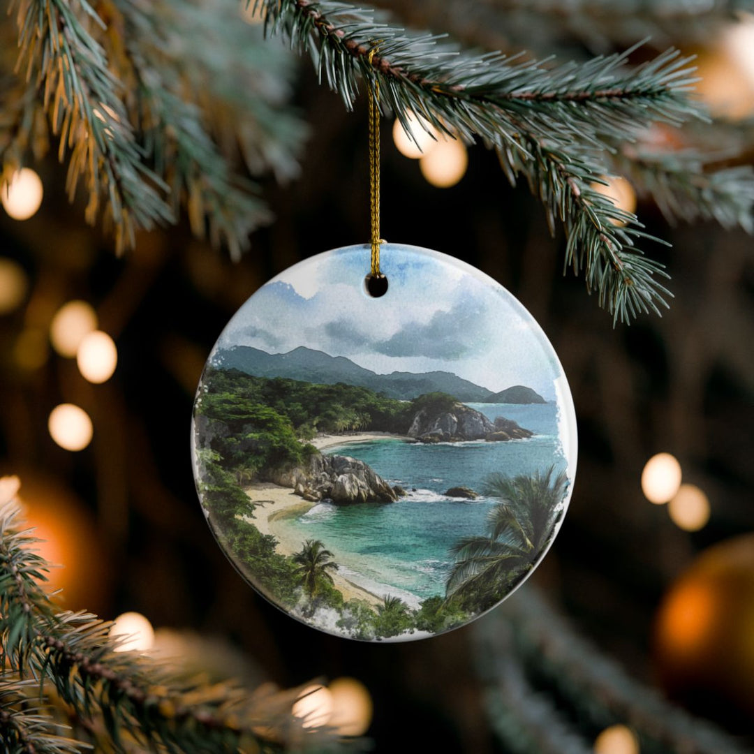 Tayrona National Park Colombia Ornament: Unique Tayrona National Park Souvenir, Tayrona National Park Colombia Xmas Decor