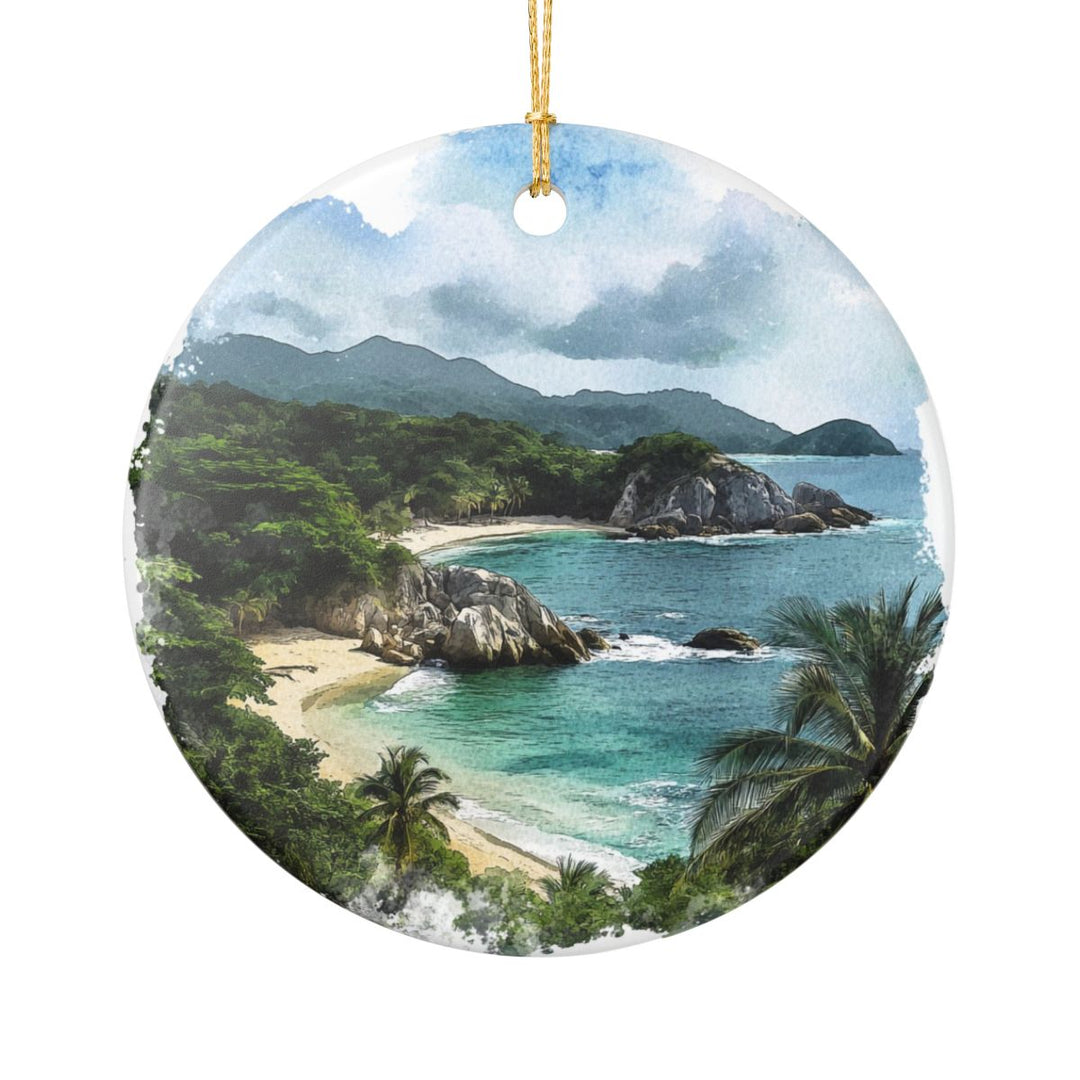 Tayrona National Park Colombia Ornament: Unique Tayrona National Park Souvenir, Tayrona National Park Colombia Xmas Decor