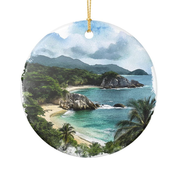 Tayrona National Park Colombia Ornament: Unique Tayrona National Park Souvenir, Tayrona National Park Colombia Xmas Decor