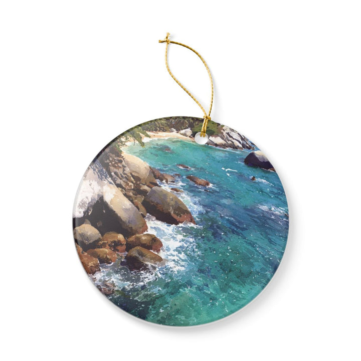 Tayrona National Park Ornament: Unique Tayrona National Park Souvenir, Tayrona National Park Xmas Decor, and Authentic Tayrona National Park Gift
