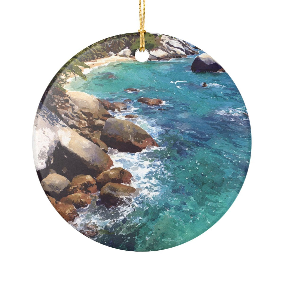 Tayrona National Park Ornament: Unique Tayrona National Park Souvenir, Tayrona National Park Xmas Decor, and Authentic Tayrona National Park Gift