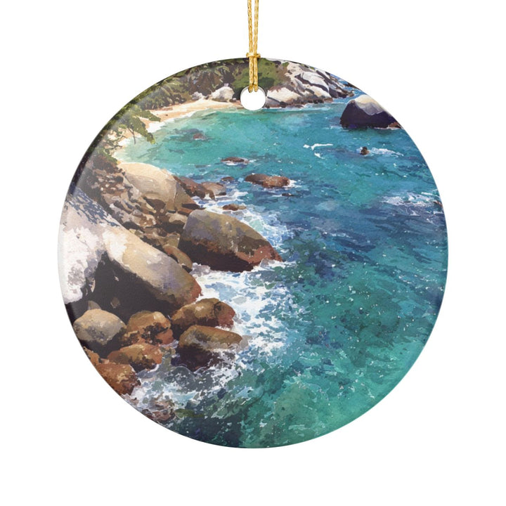 Tayrona National Park Ornament: Unique Tayrona National Park Souvenir, Tayrona National Park Xmas Decor, and Authentic Tayrona National Park Gift