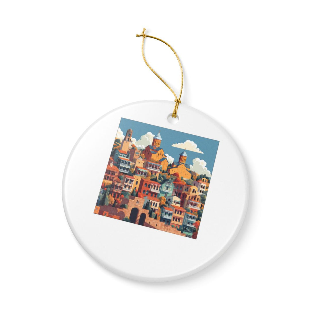 Tbilisi Georgia Ornament: Unique Tbilisi Souvenir, Tbilisi Georgia Xmas Decor, and Authentic Tbilisi Gift