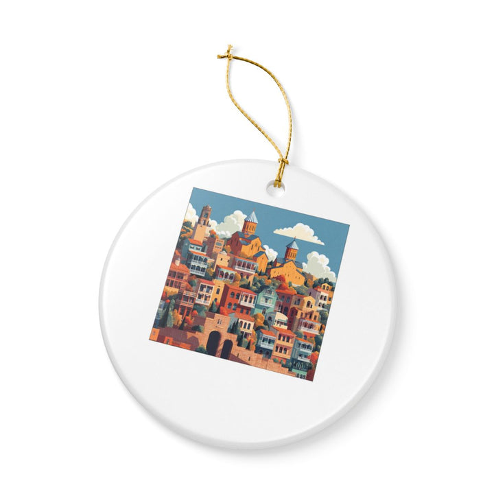 Tbilisi Georgia Ornament: Unique Tbilisi Souvenir, Tbilisi Georgia Xmas Decor, and Authentic Tbilisi Gift