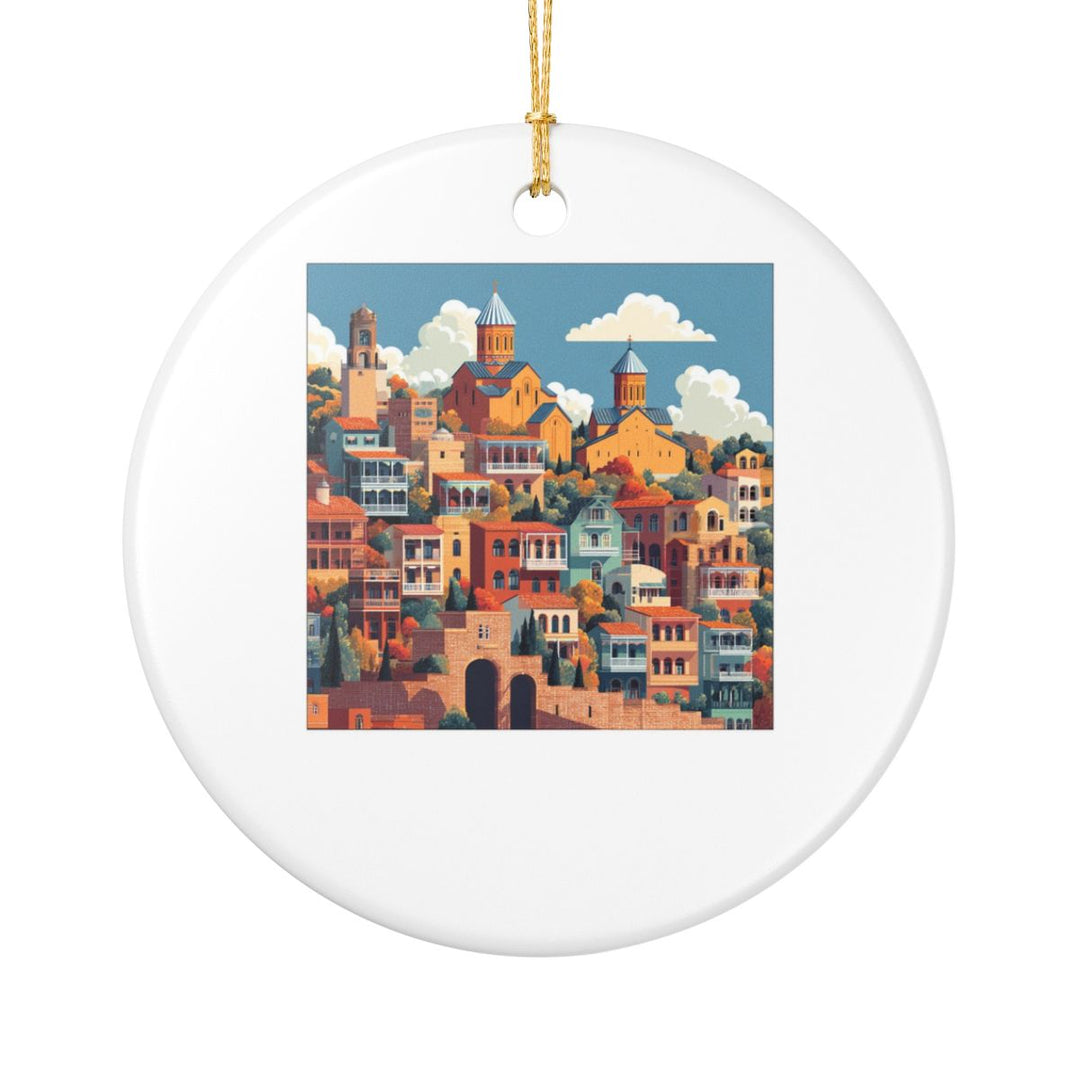 Tbilisi Georgia Ornament: Unique Tbilisi Souvenir, Tbilisi Georgia Xmas Decor, and Authentic Tbilisi Gift