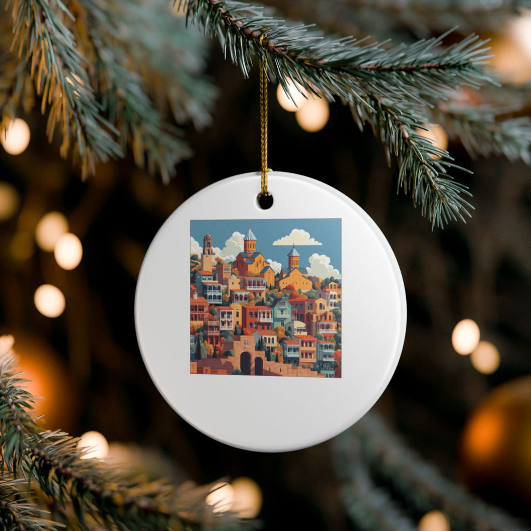 Tbilisi Georgia Ornament: Unique Tbilisi Souvenir, Tbilisi Georgia Xmas Decor, and Authentic Tbilisi Gift