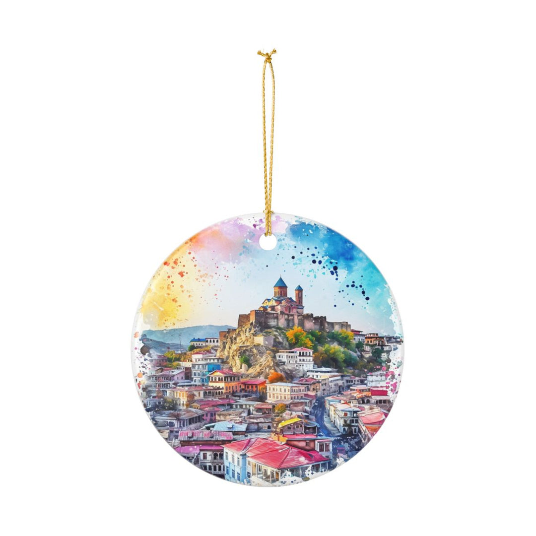 Tbilisi Georgia Ornament: Unique Tbilisi Souvenir, Tbilisi Georgia Xmas Decor, and Authentic Tbilisi Gift