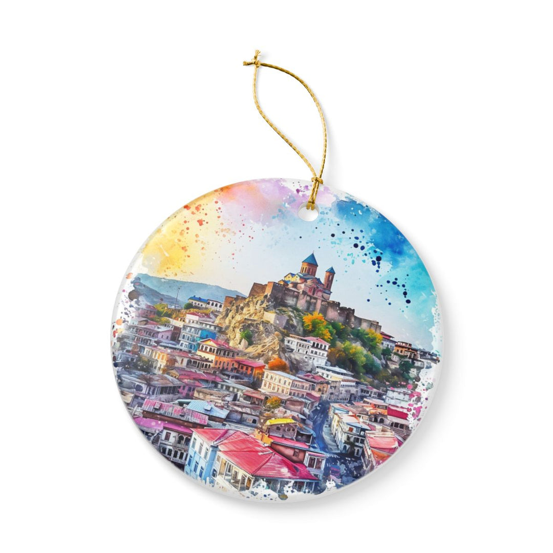 Tbilisi Georgia Ornament: Unique Tbilisi Souvenir, Tbilisi Georgia Xmas Decor, and Authentic Tbilisi Gift