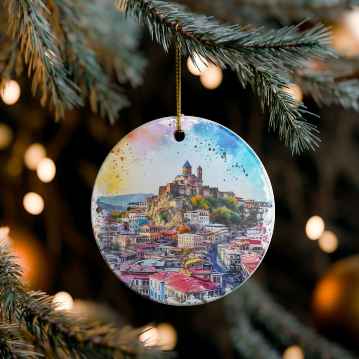 Tbilisi Georgia Ornament: Unique Tbilisi Souvenir, Tbilisi Georgia Xmas Decor, and Authentic Tbilisi Gift