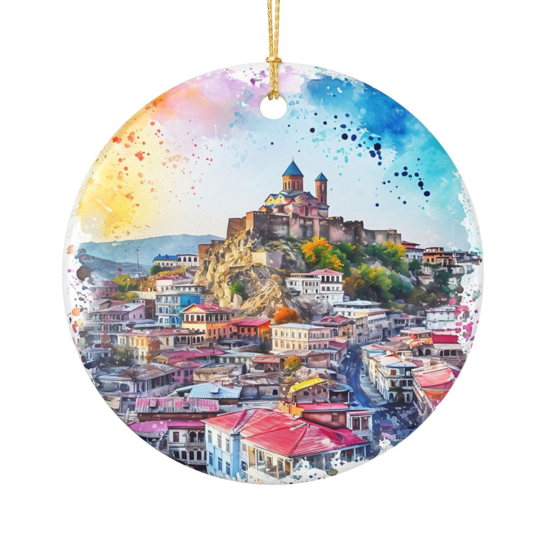 Tbilisi Georgia Ornament: Unique Tbilisi Souvenir, Tbilisi Georgia Xmas Decor, and Authentic Tbilisi Gift