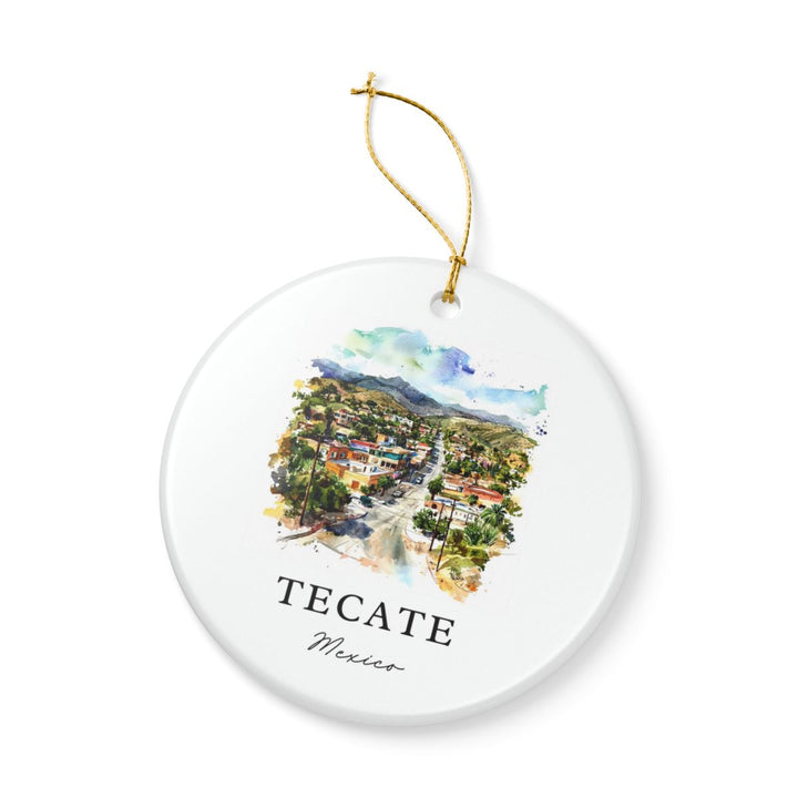 Tecate Mexico Ornament: Unique Tecate Mexico Souvenir, Tecate Mexico Xmas Decor, and Authentic Tecate Mexico Gift