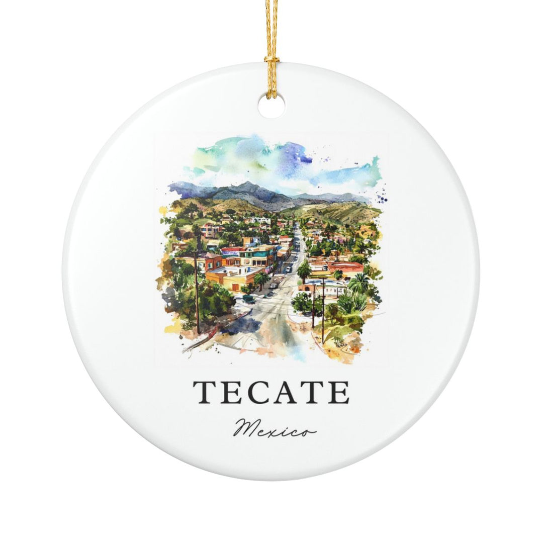 Tecate Mexico Ornament: Unique Tecate Mexico Souvenir, Tecate Mexico Xmas Decor, and Authentic Tecate Mexico Gift