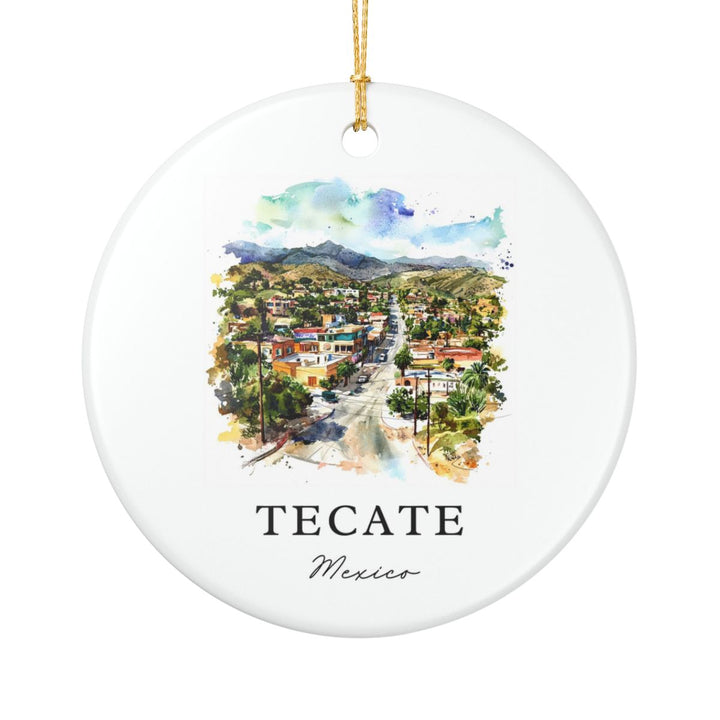 Tecate Mexico Ornament: Unique Tecate Mexico Souvenir, Tecate Mexico Xmas Decor, and Authentic Tecate Mexico Gift