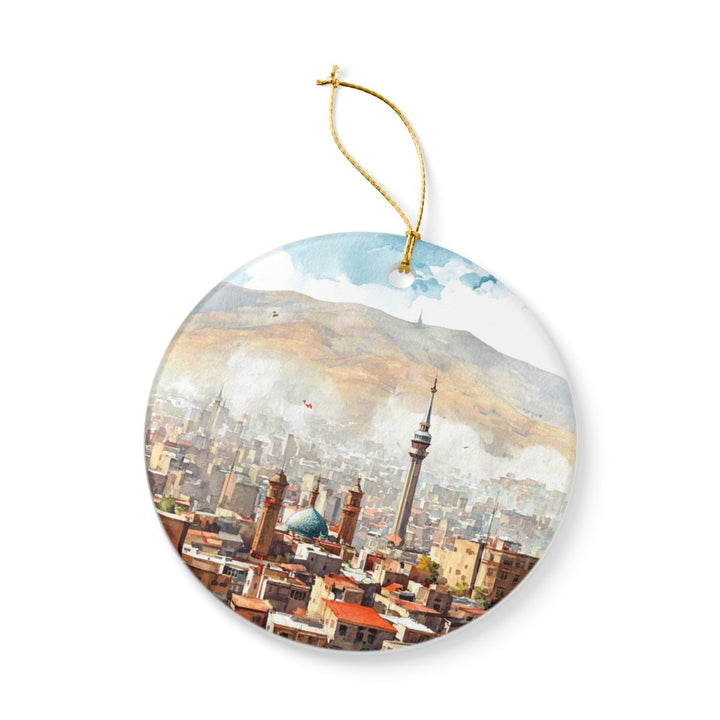 Tehran Iran Ornament: Unique Tehran Souvenir, Tehran Iran Xmas Decor, and Authentic Tehran Gift