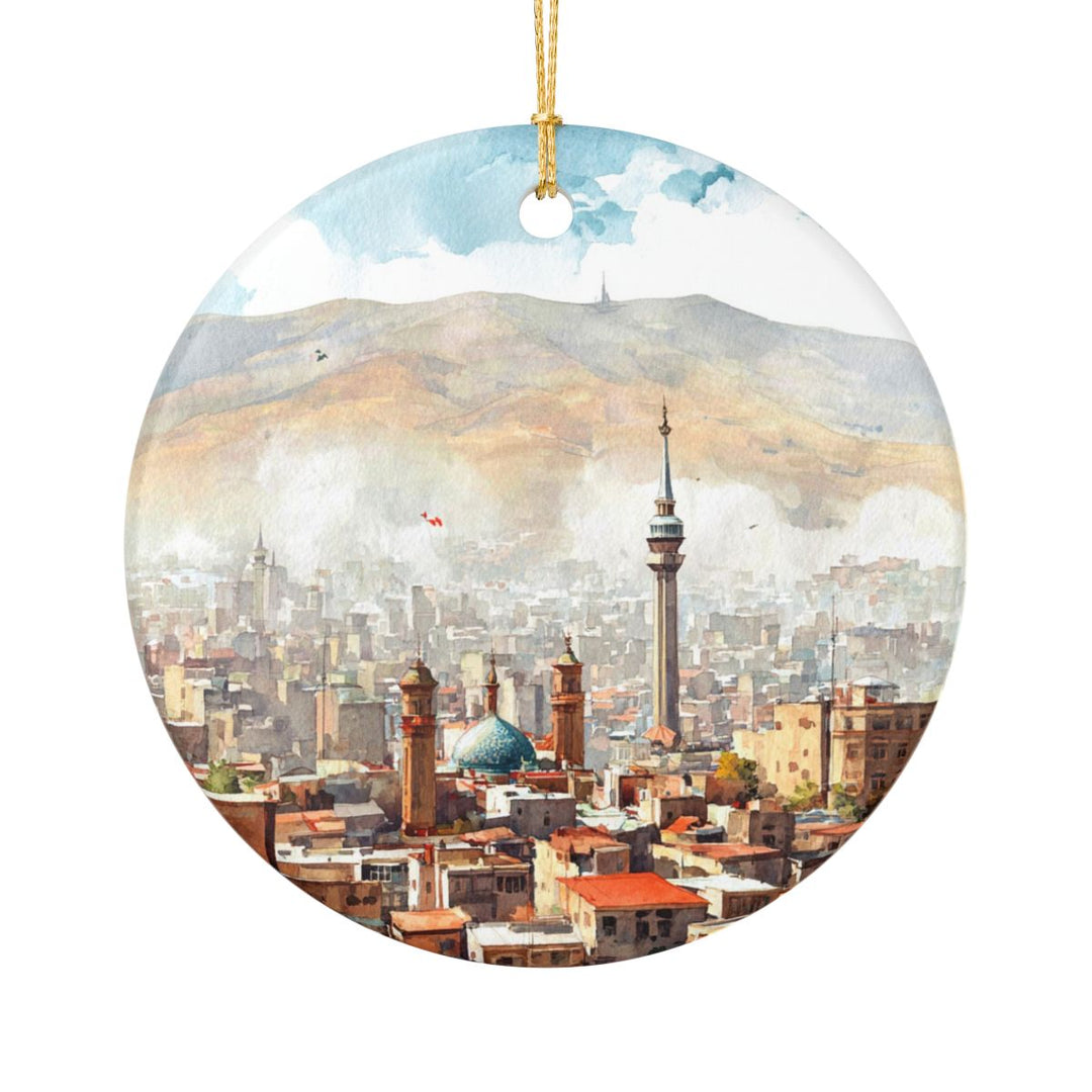 Tehran Iran Ornament: Unique Tehran Souvenir, Tehran Iran Xmas Decor, and Authentic Tehran Gift