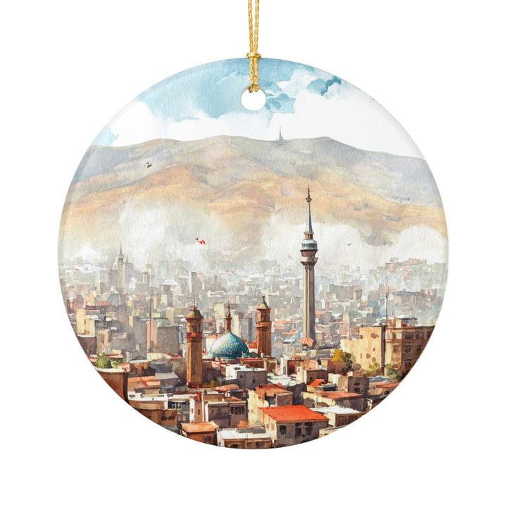 Tehran Iran Ornament: Unique Tehran Souvenir, Tehran Iran Xmas Decor, and Authentic Tehran Gift