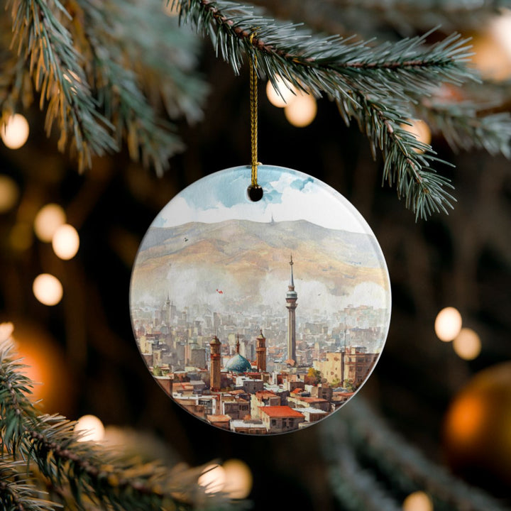 Tehran Iran Ornament: Unique Tehran Souvenir, Tehran Iran Xmas Decor, and Authentic Tehran Gift