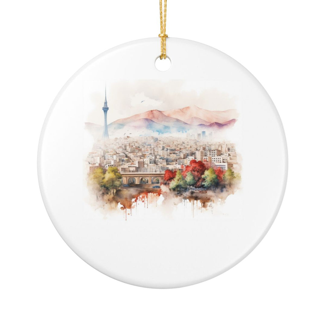 Tehran Iran Ornament: Unique Tehran Souvenir, Tehran Iran Xmas Decor, and Authentic Tehran Gift