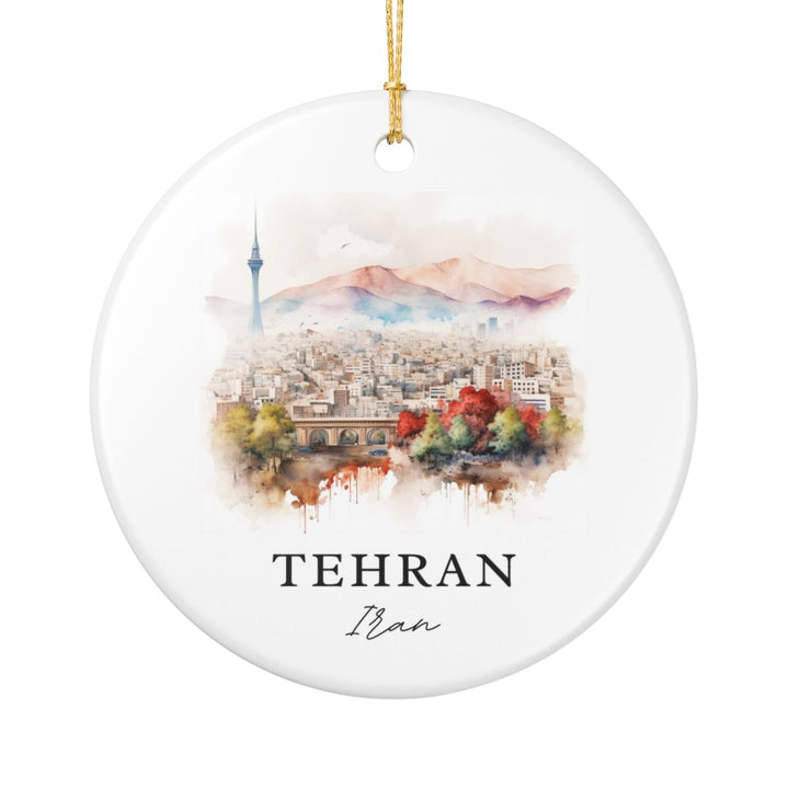 Tehran Iran Ornament: Unique Tehran Souvenir, Tehran Iran Xmas Decor, and Authentic Tehran Gift