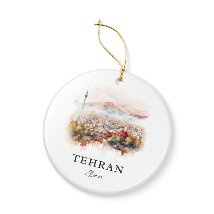 Tehran Iran Ornament: Unique Tehran Souvenir, Tehran Iran Xmas Decor, and Authentic Tehran Gift