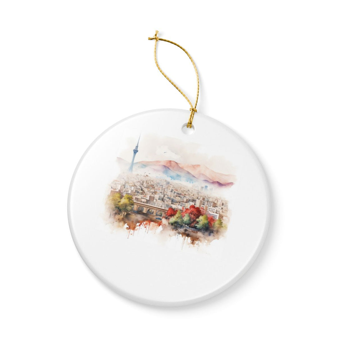 Tehran Iran Ornament: Unique Tehran Souvenir, Tehran Iran Xmas Decor, and Authentic Tehran Gift