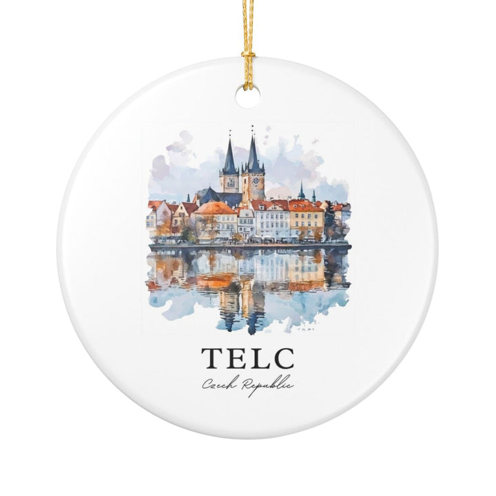 Telc Czech Republic Ornament: Unique Telc Souvenir, Telc Czech Republic Xmas Decor, and Authentic Telc Gift