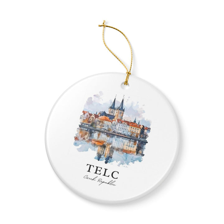 Telc Czech Republic Ornament: Unique Telc Souvenir, Telc Czech Republic Xmas Decor, and Authentic Telc Gift