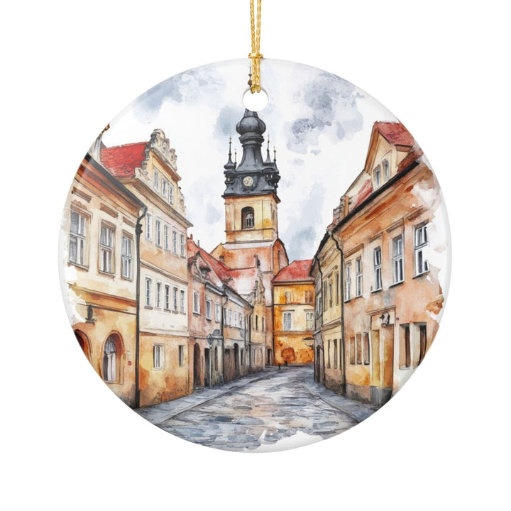 Telc Czech Republic Ornament: Unique Telc Souvenir, Telc Czech Republic Xmas Decor, and Authentic Telc Gift