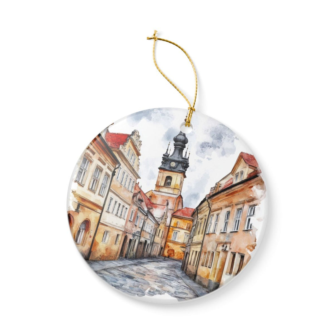 Telc Czech Republic Ornament: Unique Telc Souvenir, Telc Czech Republic Xmas Decor, and Authentic Telc Gift