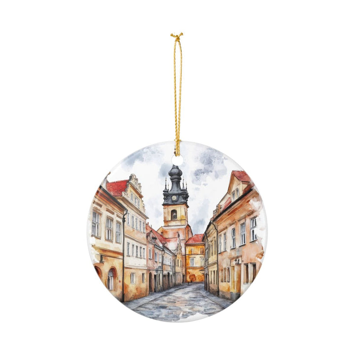 Telc Czech Republic Ornament: Unique Telc Souvenir, Telc Czech Republic Xmas Decor, and Authentic Telc Gift