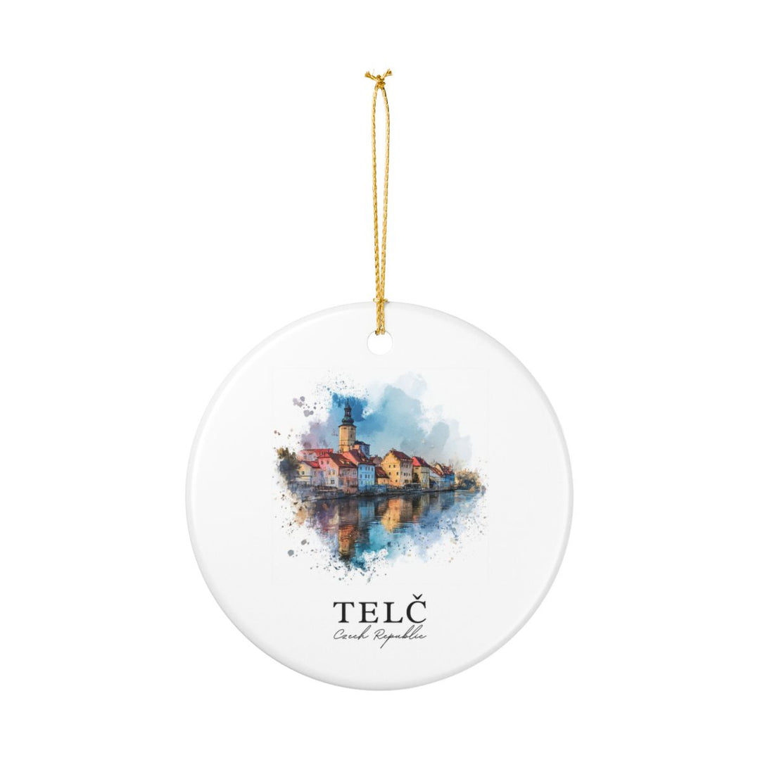 Telc Czech Republic Ornament: Unique Telc Souvenir, Telc Czech Republic Xmas Decor, and Authentic Telc Gift