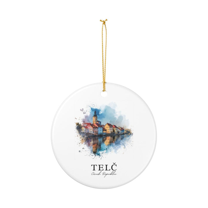 Telc Czech Republic Ornament: Unique Telc Souvenir, Telc Czech Republic Xmas Decor, and Authentic Telc Gift
