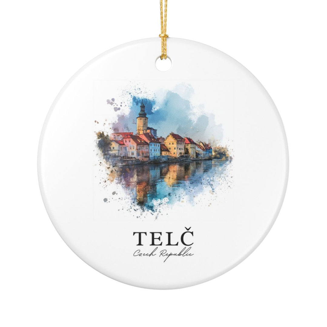 Telc Czech Republic Ornament: Unique Telc Souvenir, Telc Czech Republic Xmas Decor, and Authentic Telc Gift