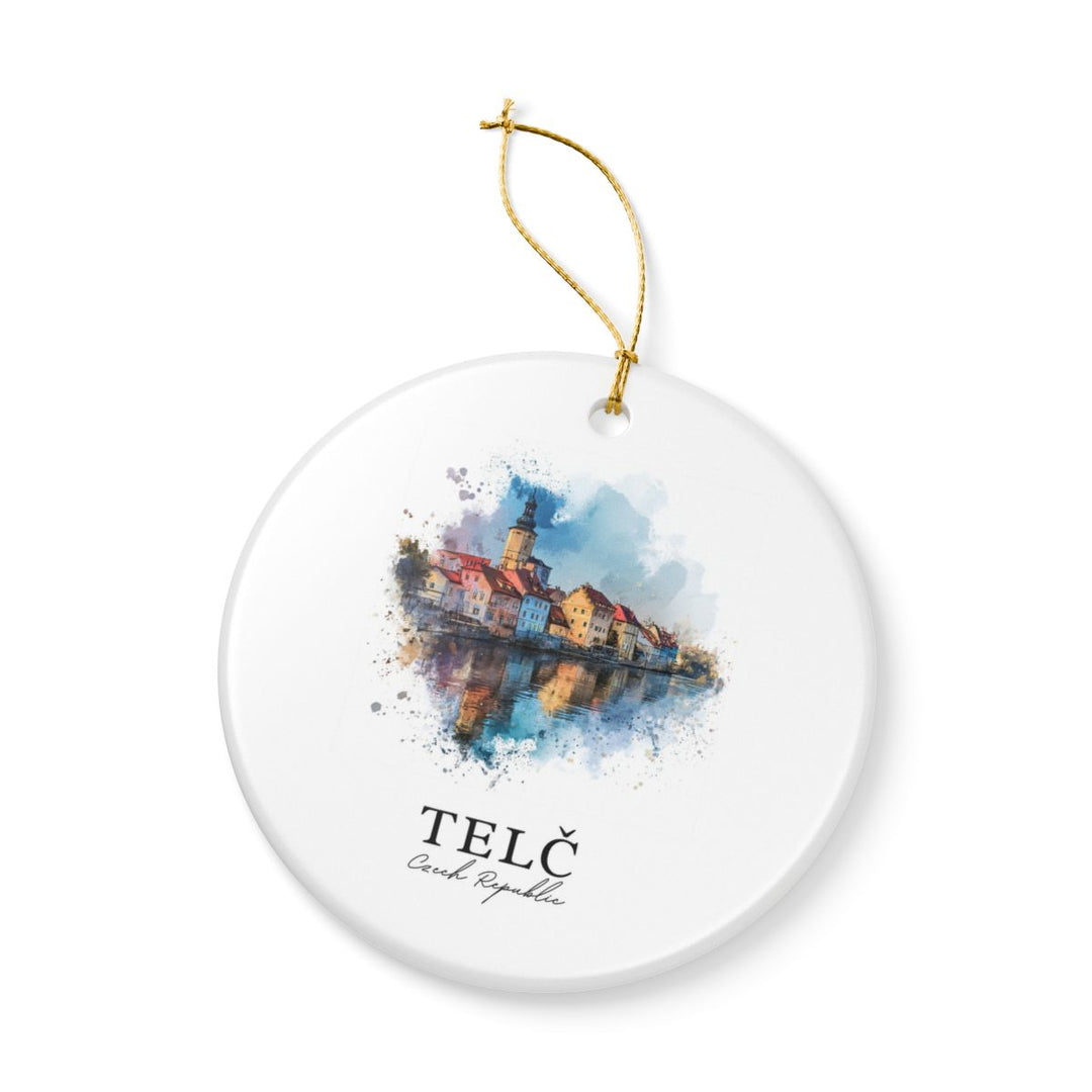 Telc Czech Republic Ornament: Unique Telc Souvenir, Telc Czech Republic Xmas Decor, and Authentic Telc Gift