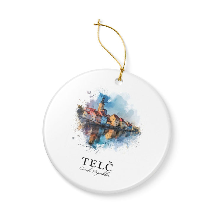 Telc Czech Republic Ornament: Unique Telc Souvenir, Telc Czech Republic Xmas Decor, and Authentic Telc Gift