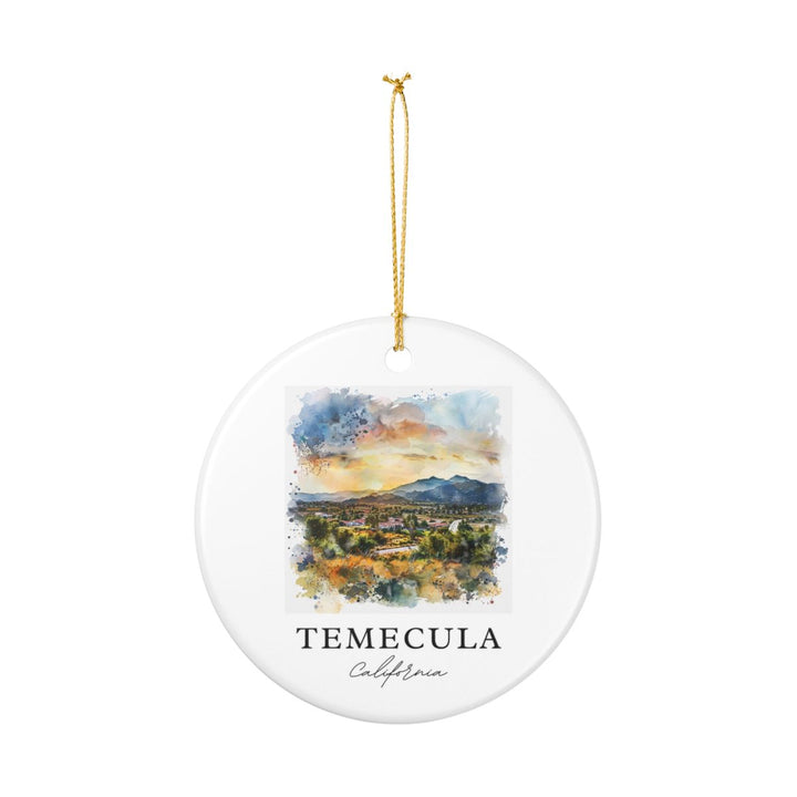 Temecula Ornament: Unique Temecula Souvenir, Temecula Xmas Decor, and Authentic Temecula Gift