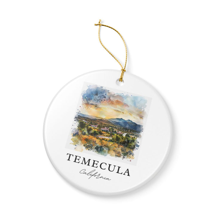Temecula Ornament: Unique Temecula Souvenir, Temecula Xmas Decor, and Authentic Temecula Gift