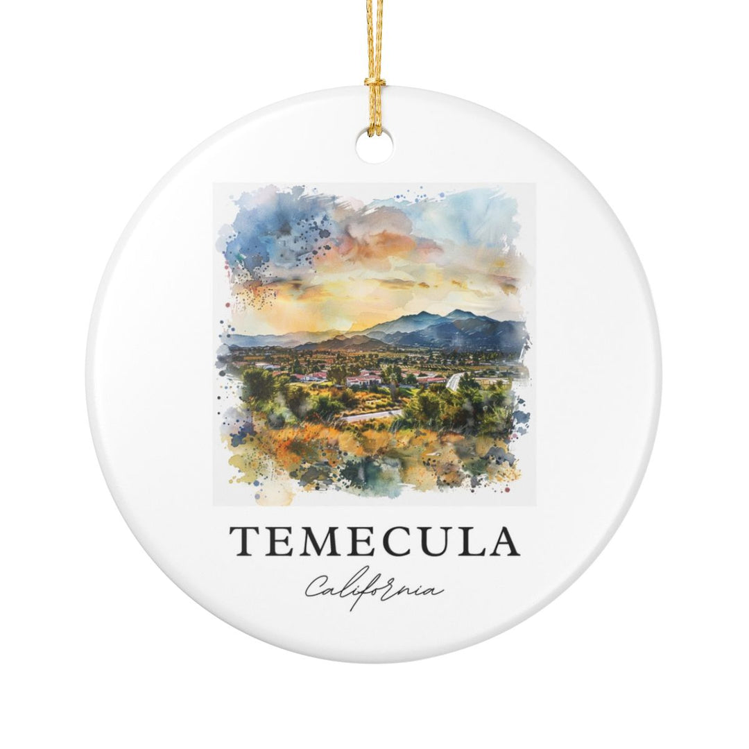 Temecula Ornament: Unique Temecula Souvenir, Temecula Xmas Decor, and Authentic Temecula Gift