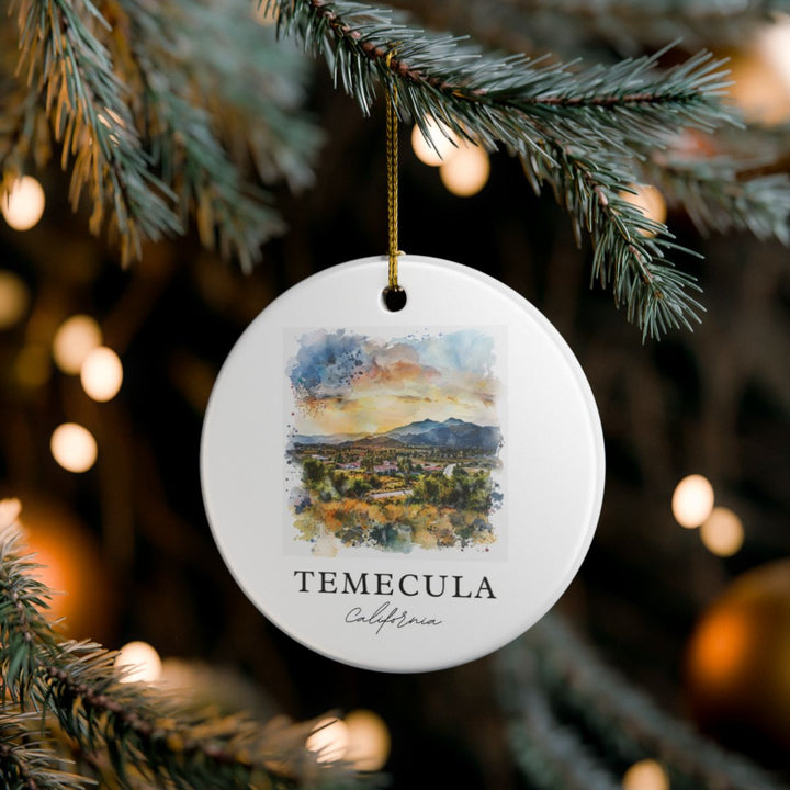 Temecula Ornament: Unique Temecula Souvenir, Temecula Xmas Decor, and Authentic Temecula Gift