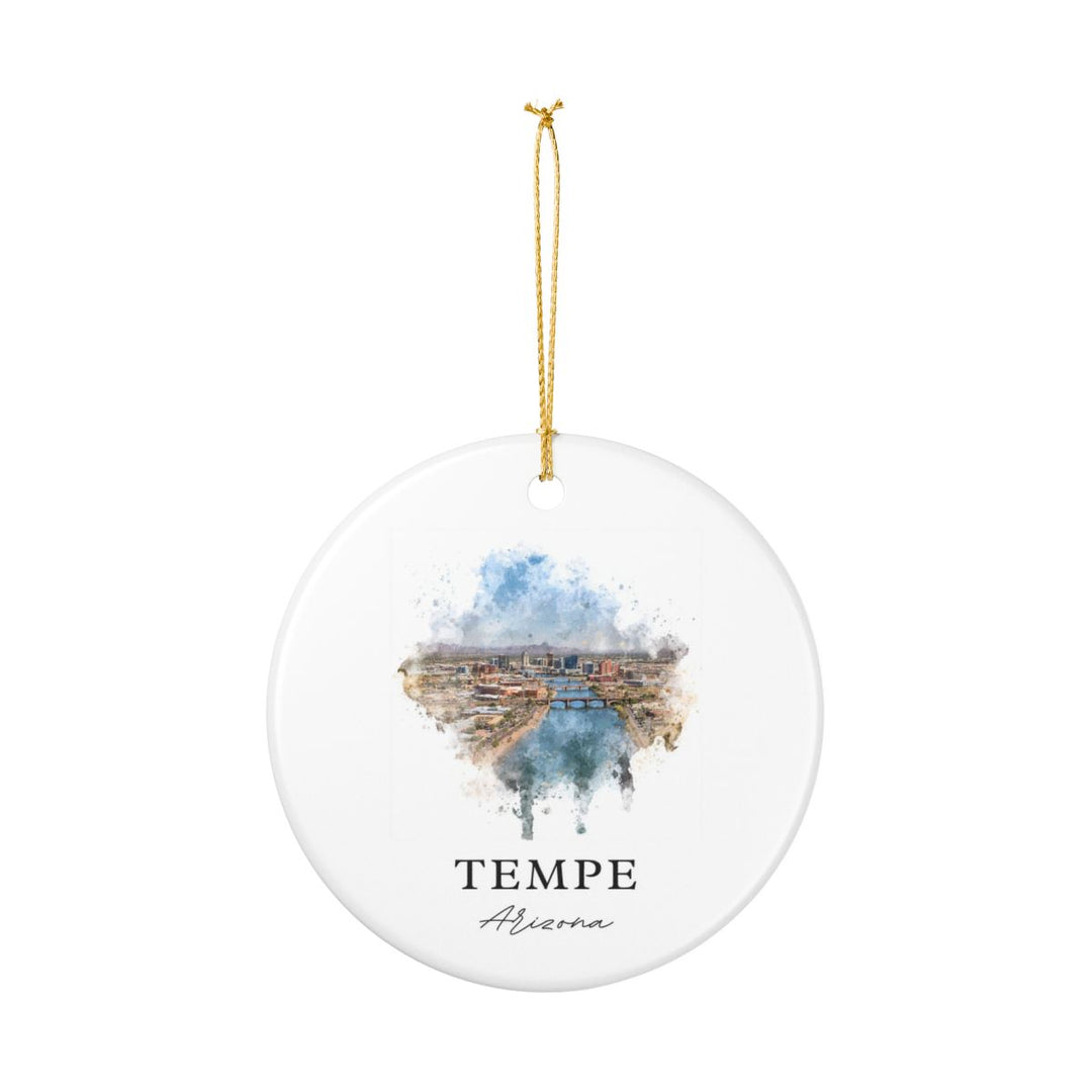 Tempe Arizona Ornament: Unique Tempe Arizona Souvenir, Tempe Arizona Xmas Decor, and Authentic Tempe Arizona Gift