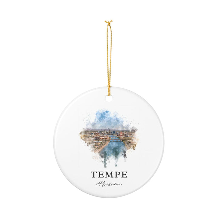 Tempe Arizona Ornament: Unique Tempe Arizona Souvenir, Tempe Arizona Xmas Decor, and Authentic Tempe Arizona Gift